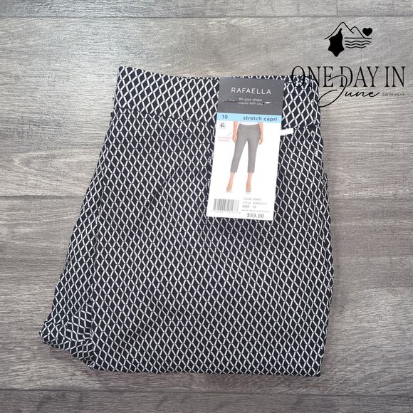 Rafaella Stretch Capri Pants Size 10 - Picture 6 of 6